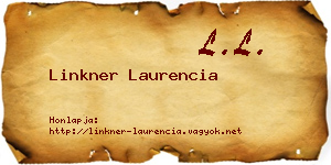 Linkner Laurencia névjegykártya